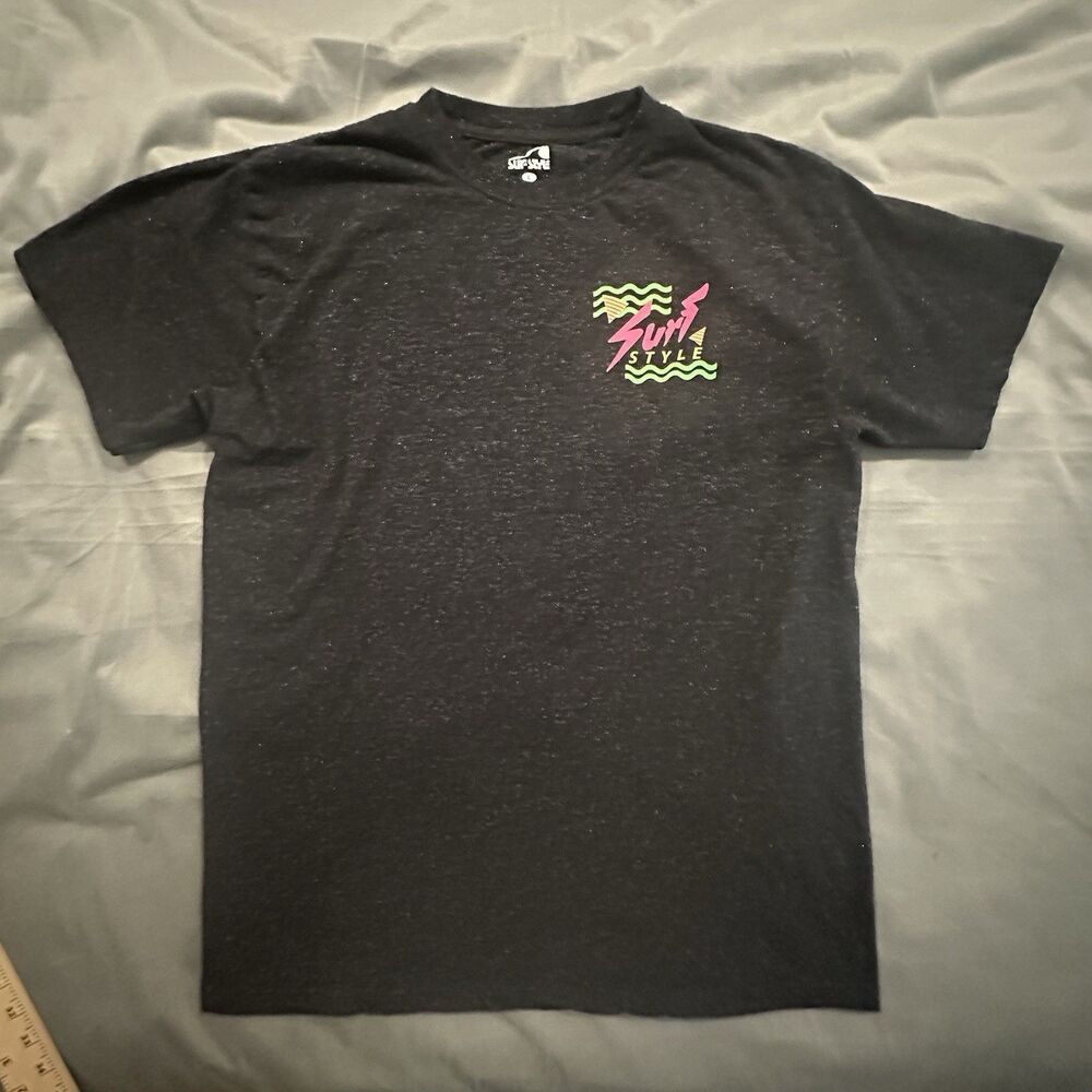 Surf Style Shirt Mens Large Retro Neon Graphic Beach Ocean Pool Vacation